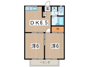 エステート笹尾の物件間取画像